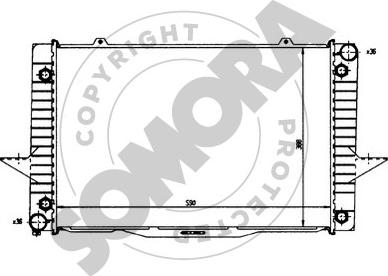 Somora 363043 - Radiator, mühərrikin soyudulması furqanavto.az