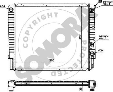 Somora 362141 - Radiator, mühərrikin soyudulması furqanavto.az