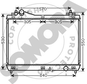 Somora 305140 - Radiator, mühərrikin soyudulması furqanavto.az