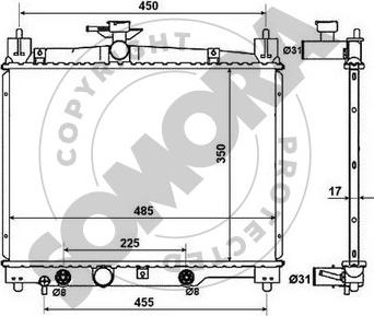 Somora 316540A - Radiator, mühərrikin soyudulması furqanavto.az