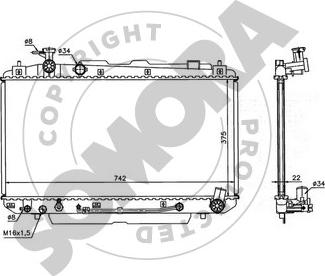 Somora 316640B - Radiator, mühərrikin soyudulması furqanavto.az