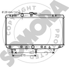 Somora 310040A - Radiator, mühərrikin soyudulması furqanavto.az