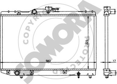 Somora 310040 - Radiator, mühərrikin soyudulması furqanavto.az