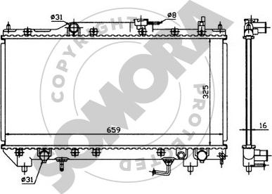 Somora 311741 - Radiator, mühərrikin soyudulması furqanavto.az