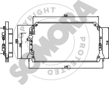 Somora 313260A - Kondenser, kondisioner furqanavto.az