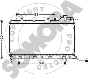 Somora 333140A - Radiator, mühərrikin soyudulması furqanavto.az