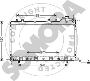 Somora 333140C - Radiator, mühərrikin soyudulması furqanavto.az