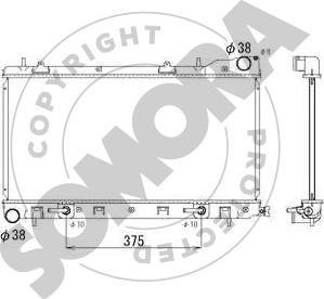 Somora 333140D - Radiator, mühərrikin soyudulması furqanavto.az