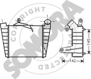 Somora 290445 - Intercooler, şarj cihazı furqanavto.az