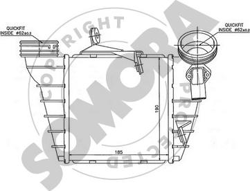 Somora 290345A - Intercooler, şarj cihazı furqanavto.az