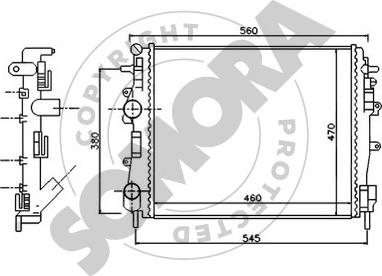 Somora 244341 - Radiator, mühərrikin soyudulması furqanavto.az