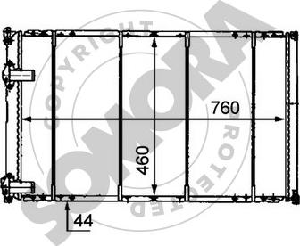 Somora 245540B - Radiator, mühərrikin soyudulması furqanavto.az