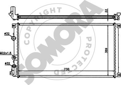 Somora 245541 - Radiator, mühərrikin soyudulması furqanavto.az