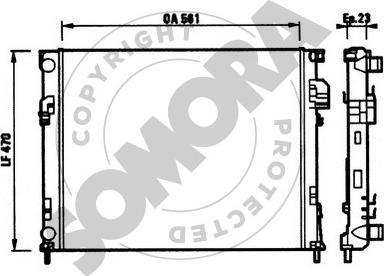 Somora 245140 - Radiator, mühərrikin soyudulması furqanavto.az