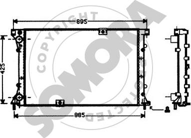 Somora 245141 - Radiator, mühərrikin soyudulması furqanavto.az