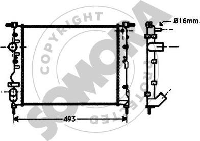 Somora 240942 - Radiator, mühərrikin soyudulması furqanavto.az