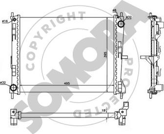 Somora 241140 - Radiator, mühərrikin soyudulması furqanavto.az