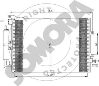 Somora 241160A - Kondenser, kondisioner furqanavto.az