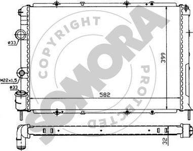 Somora 243041 - Radiator, mühərrikin soyudulması furqanavto.az