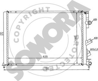 Somora 242040F - Radiator, mühərrikin soyudulması furqanavto.az