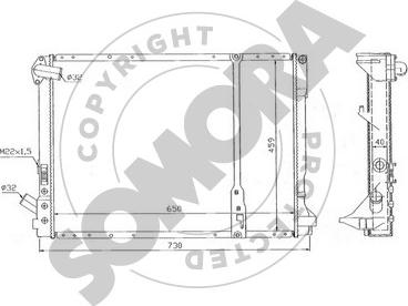 Somora 242040G - Radiator, mühərrikin soyudulması furqanavto.az