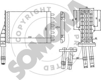 Somora 242050A - İstilik dəyişdiricisi, daxili isitmə furqanavto.az