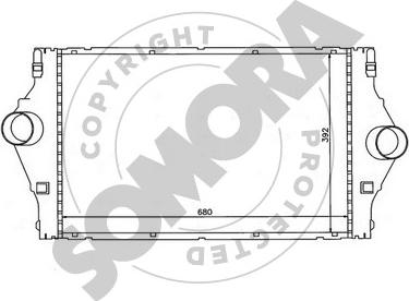 Somora 242245C - Intercooler, şarj cihazı furqanavto.az