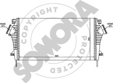 Somora 210845 - Intercooler, şarj cihazı furqanavto.az