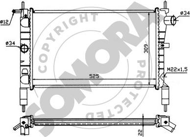 Somora 211540 - Radiator, mühərrikin soyudulması furqanavto.az