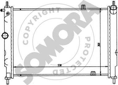 Somora 211541 - Radiator, mühərrikin soyudulması furqanavto.az