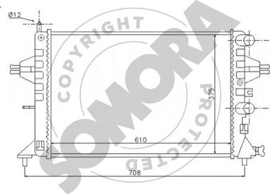 Somora 211740A - Radiator, mühərrikin soyudulması furqanavto.az