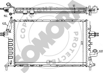 Somora 211748 - Radiator, mühərrikin soyudulması furqanavto.az