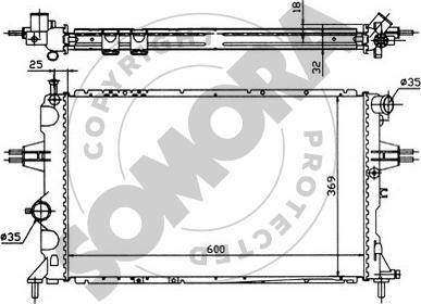 Somora 211743 - Radiator, mühərrikin soyudulması furqanavto.az