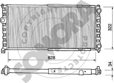 Somora 280242 - Radiator, mühərrikin soyudulması furqanavto.az