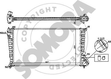 Somora 220642 - Radiator, mühərrikin soyudulması furqanavto.az