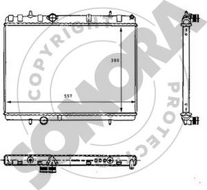 Somora 221340B - Radiator, mühərrikin soyudulması furqanavto.az