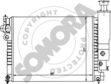 Somora 223144 - Radiator, mühərrikin soyudulması furqanavto.az