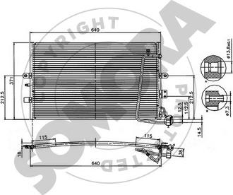Somora 272160A - Kondenser, kondisioner furqanavto.az