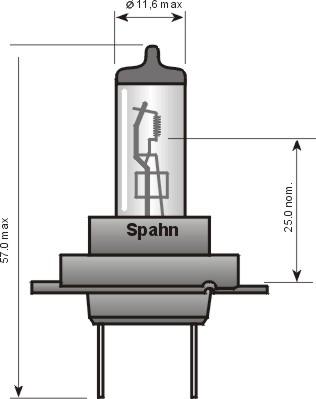 Spahn Glühlampen 57080 - Lampa, işıqfor furqanavto.az