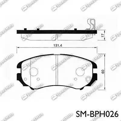 Sangsin Brake SP1155 - Əyləc altlığı dəsti, əyləc diski furqanavto.az