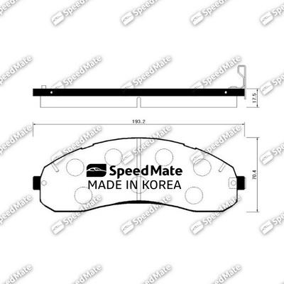 SpeedMate SM-BPK029 - Əyləc altlığı dəsti, əyləc diski furqanavto.az