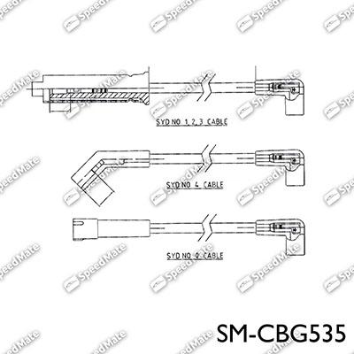 SpeedMate SM-CBG535 - Alovlanma kabeli dəsti furqanavto.az