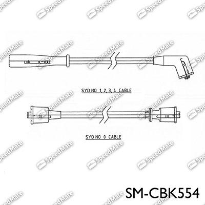 SpeedMate SM-CBK554 - Alovlanma kabeli dəsti furqanavto.az