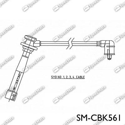 SpeedMate SM-CBK561 - Alovlanma kabeli dəsti furqanavto.az