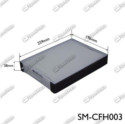 SpeedMate SM-CFH003 - Filtr, daxili hava furqanavto.az
