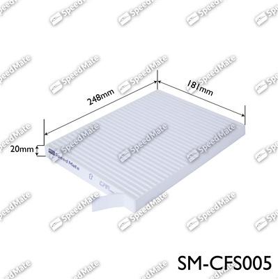 SpeedMate SM-CFS005 - Filtr, daxili hava furqanavto.az