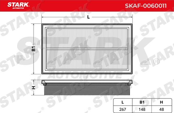 Stark SKAF-0060011 - Hava filtri furqanavto.az