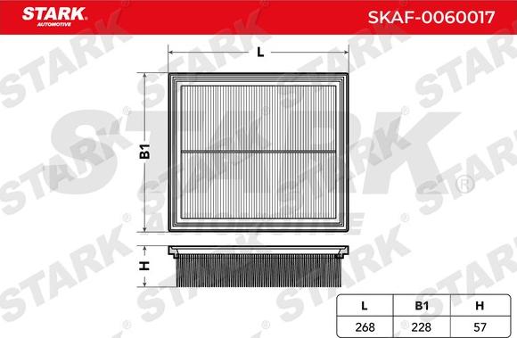 Stark SKAF-0060017 - Hava filtri furqanavto.az