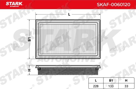 Stark SKAF-0060120 - Hava filtri furqanavto.az