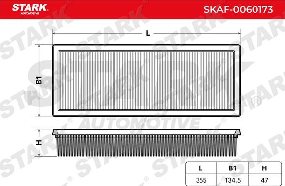 Stark SKAF-0060173 - Hava filtri furqanavto.az